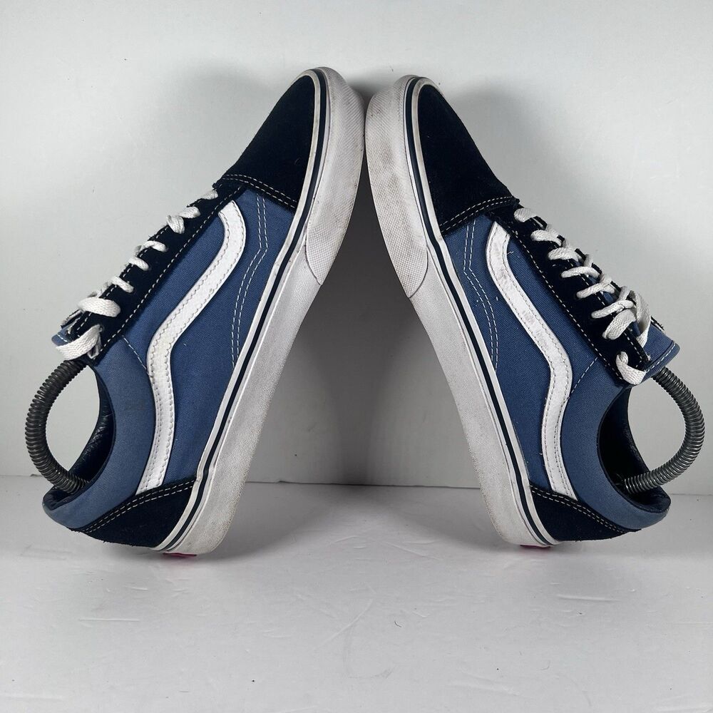 Vans Old Skool Two Tone Blue Lace Up Athletic Skateboard Shoes Men's Size 8.5 - Picture 5 of 8